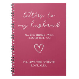 Briefe an meinen Ehemann Notizblock
