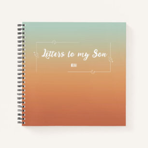 Briefe an meinen Sohn halten Vintages Memory Journ Notizbuch