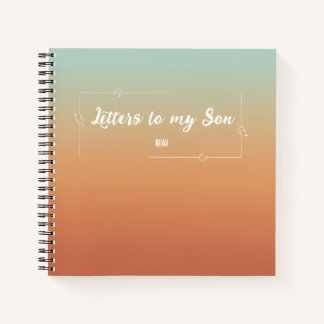 Briefe an meinen Sohn halten Vintages Memory Journ Notizbuch
