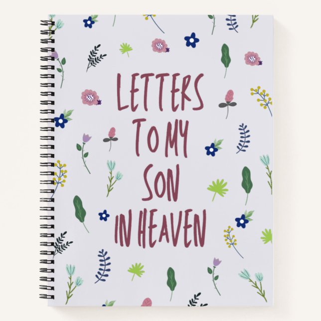 Briefe an meinen Sohn im Himmel Traummer-Notebook Notizbuch (Vorderseite)
