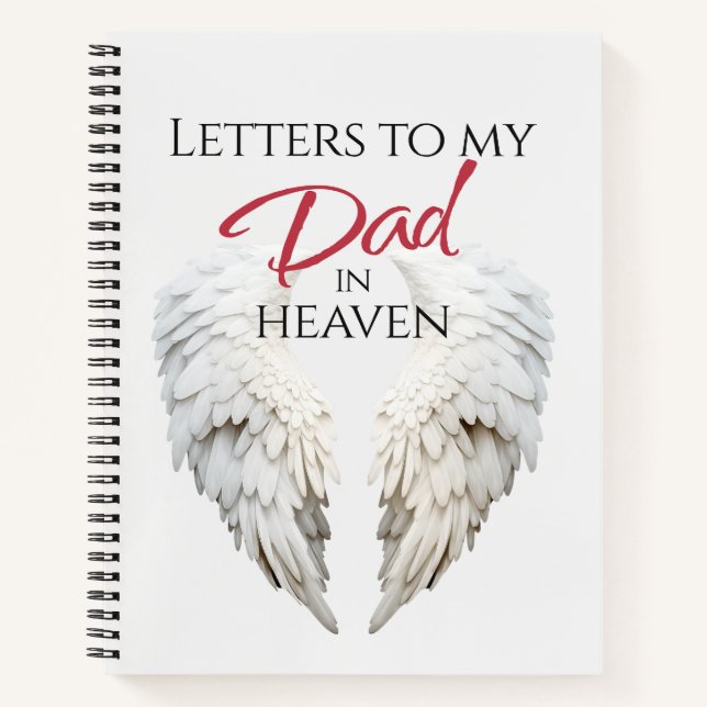 Briefe an meinen Vater im Heaven-Notebook Notizbuch (Vorderseite)