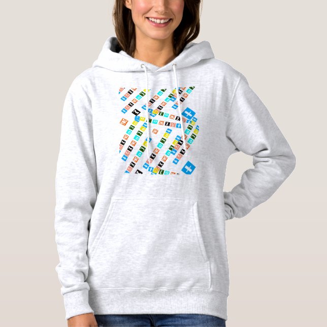 Briefe in Tifinagh. Hoodie (Vorderseite)