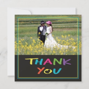 Briefe mit Herz Hochzeit Foto Danke Karte