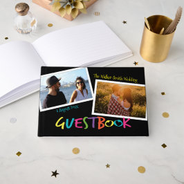 Briefe mit Herzen Modernes Foto Frame Gästebuch
