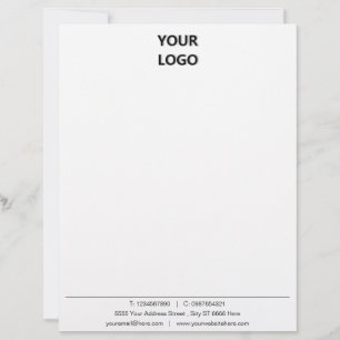Briefe mit personalisierten Firmenlogo Briefbogen