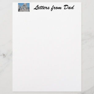 Briefe von Papa Papier Briefkopf Treibholz Ozean