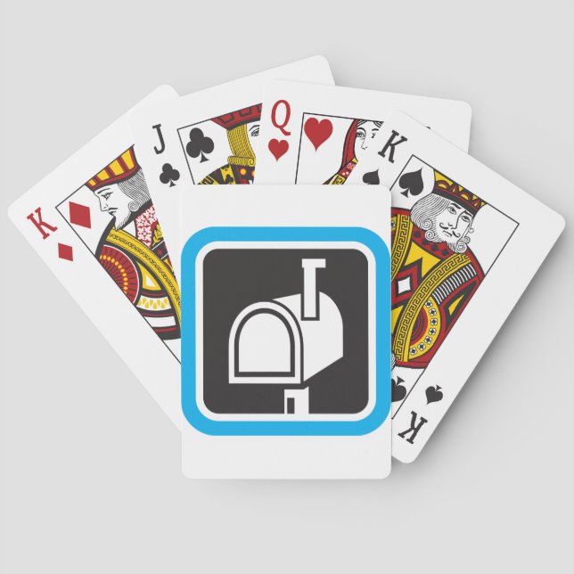 Briefkasten-Ikonen-Spielkarten Spielkarten (Rückseite)