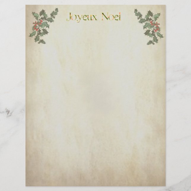 Briefkopf Frohe Weihnachten (Vorderseite)