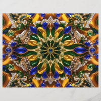 Briefkopf mit brasilianischem Farbdesign