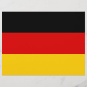 Briefkopf mit der Flagge Deutschlands