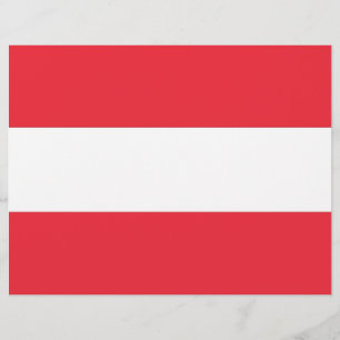 Briefkopf mit der Flagge Österreichs