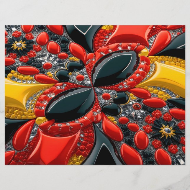 Briefkopf mit deutschem Farbdesign (Vorderseite)