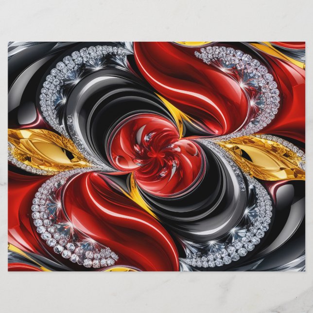 Briefkopf mit deutschem Farbdesign (Vorderseite)