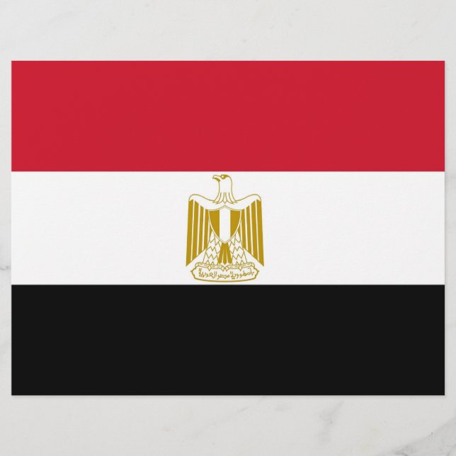 Briefkopf mit Flagge Ägyptens (Vorderseite)