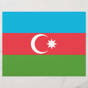 Briefkopf mit Flagge Aserbaidschans