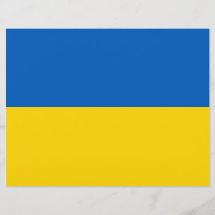 Briefkopf mit Flagge der Ukraine
