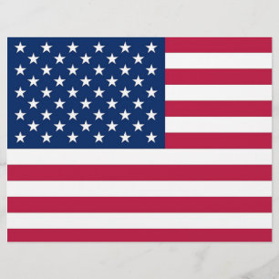 Briefkopf mit Flagge der USA