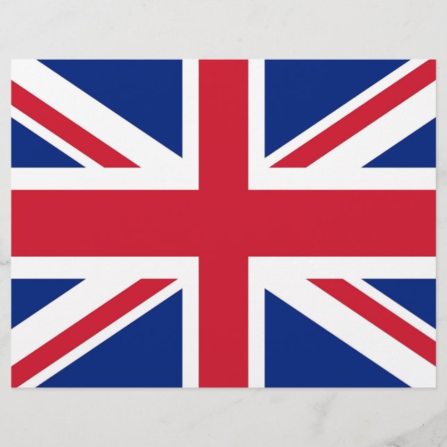 Briefkopf mit Flagge des Vereinigten Königreichs (Vorderseite)