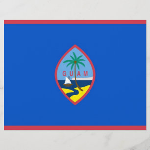 Briefkopf mit Flagge Guam, USA