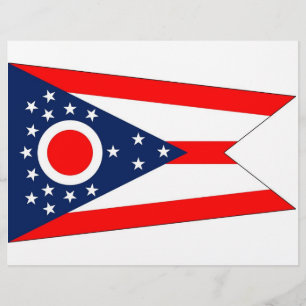 Briefkopf mit Flagge Ohio, USA