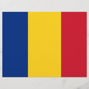 Briefkopf mit Flagge Rumäniens