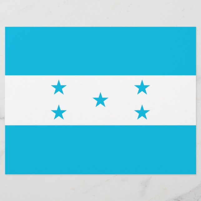 Briefkopf mit Flagge von Honduras (Vorderseite)