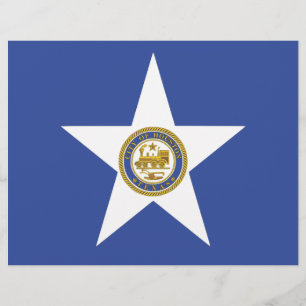 Briefkopf mit Flagge von Houston, USA