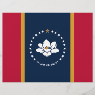 Briefkopf mit Flagge von Mississippi