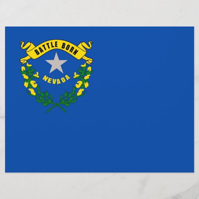 Briefkopf mit Flagge von Nevada, USA (Vorderseite)