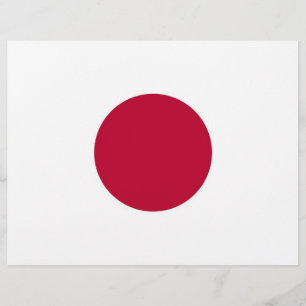 Briefkopf mit japanischer Flagge