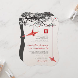 Briefkrane zum Thema Origami und Liebe Einladung