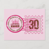 Briefmarke 30 Geburtstag