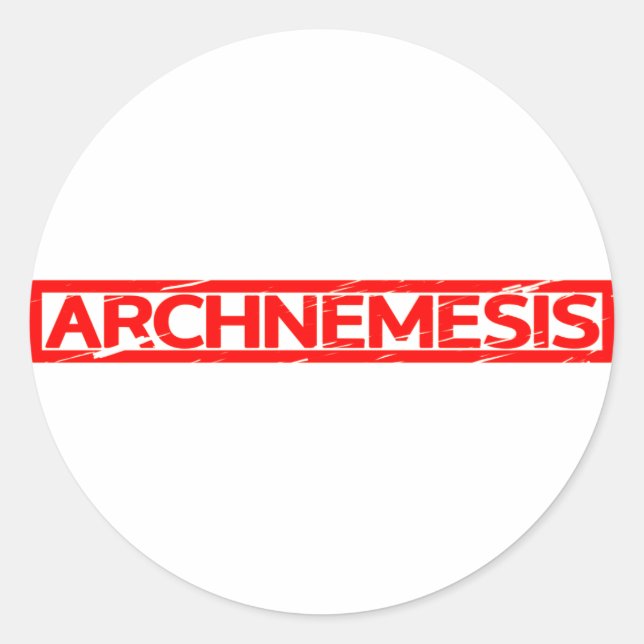 Briefmarke Archnemesis Runder Aufkleber (Vorderseite)