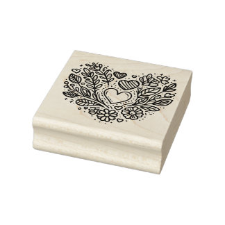 Briefmarke aus Blumenkautschuk Gummistempel