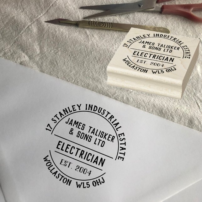 Briefmarke aus Elektrogummi Gummistempel (Von Creator hochgeladen)