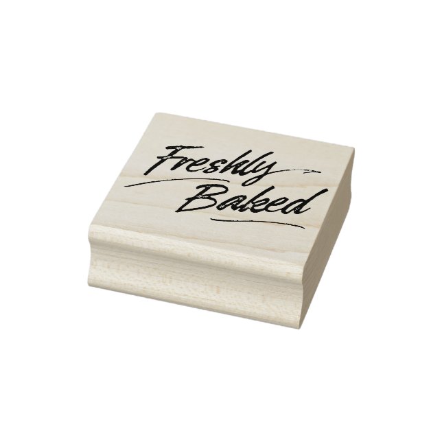 Briefmarke aus frisch gebackenem Holz Gummistempel (Stempel)