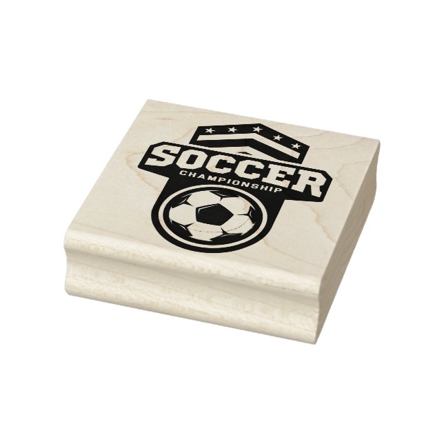 Briefmarke aus Fußball Gummistempel (Stempel)