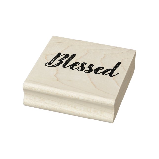 Briefmarke aus gesegnetem Holz Gummistempel (Stempel)