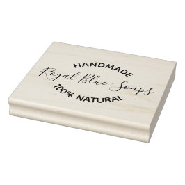 Briefmarke aus Gummi - Handmade-Soaps - Firmenname Gummistempel
