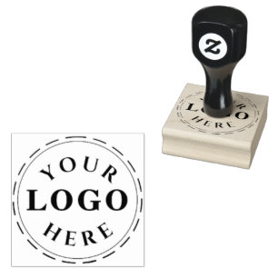 Briefmarke aus Holz - Personalisiertes Logo oder D Gummistempel