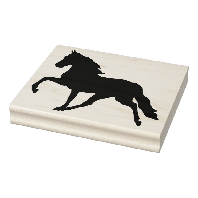 Briefmarke aus Holz - Pferd Gummistempel (Stempel)