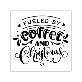 Briefmarke aus Kaffee und selbst gemahlenem Weihna Permastempel