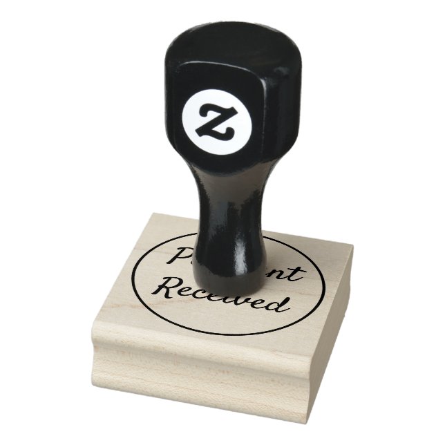 Briefmarke aus Kautschuk "eingegangene Zahlung" Gummistempel (Stempel)