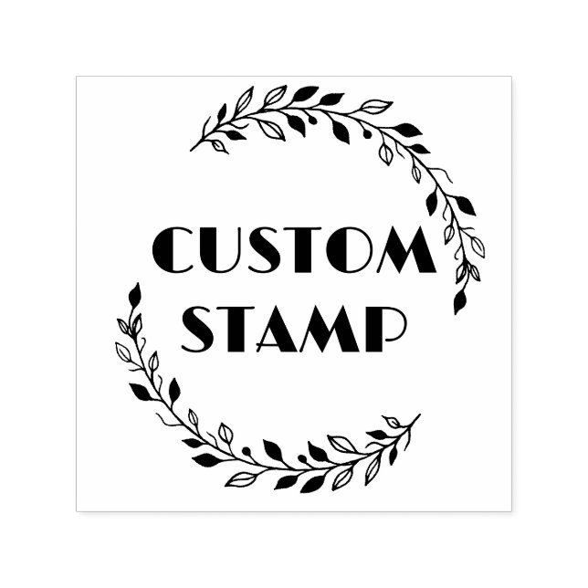 Briefmarke aus Kautschuk, Logo-Briefmarke, Firmenm Permastempel (Design)