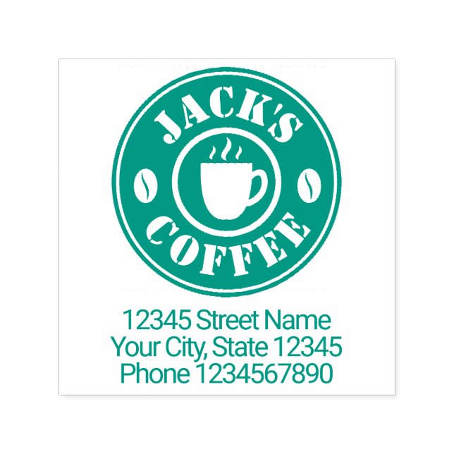 Briefmarke aus Kautschuk, selbstklebend Permastempel (Design)