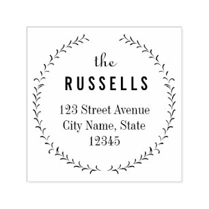 Briefmarke aus Personalisiertem Kautschuk Permastempel