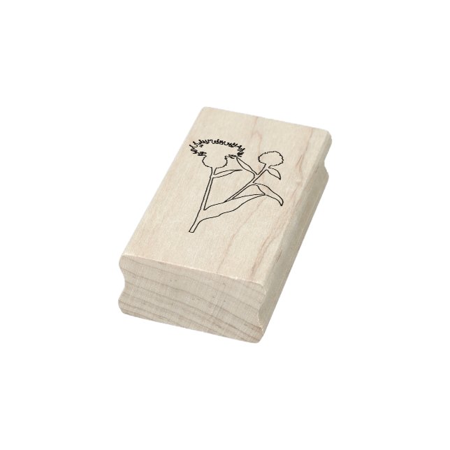 Briefmarke aus Schmelzkleber und Kleber Gummistempel (Stempel)