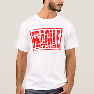 Briefmarke aus schwach rotem Gummi T-Shirt
