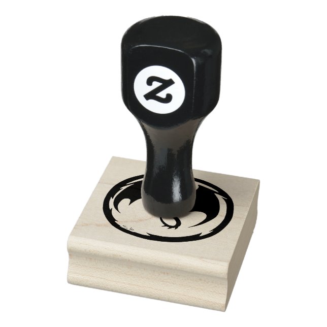 Briefmarke aus Schwarzdrachengummi Gummistempel (Stempel)