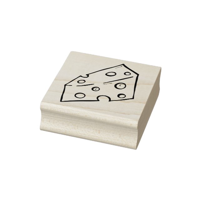 Briefmarke aus Schweizer Käse Gummistempel (Stempel)